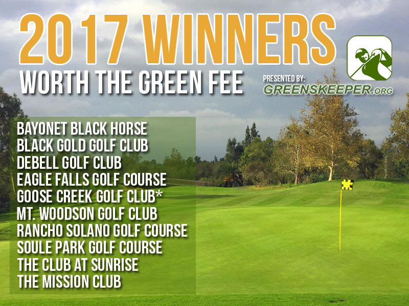 Greenskeeper.Org Awards Top Golf Courses Worth the Green Fee 2017