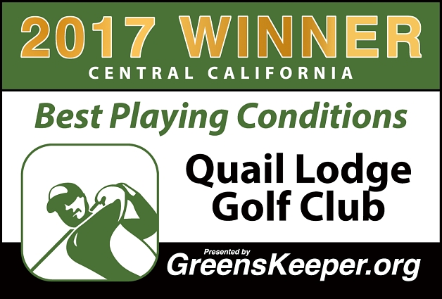 Best Playing Conditions 2017 Quail Lodge & Golf Club - Central California