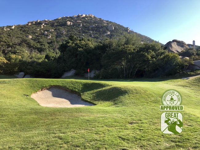 Mt Woodson Golf Club Romona California Hole 15 Green-side